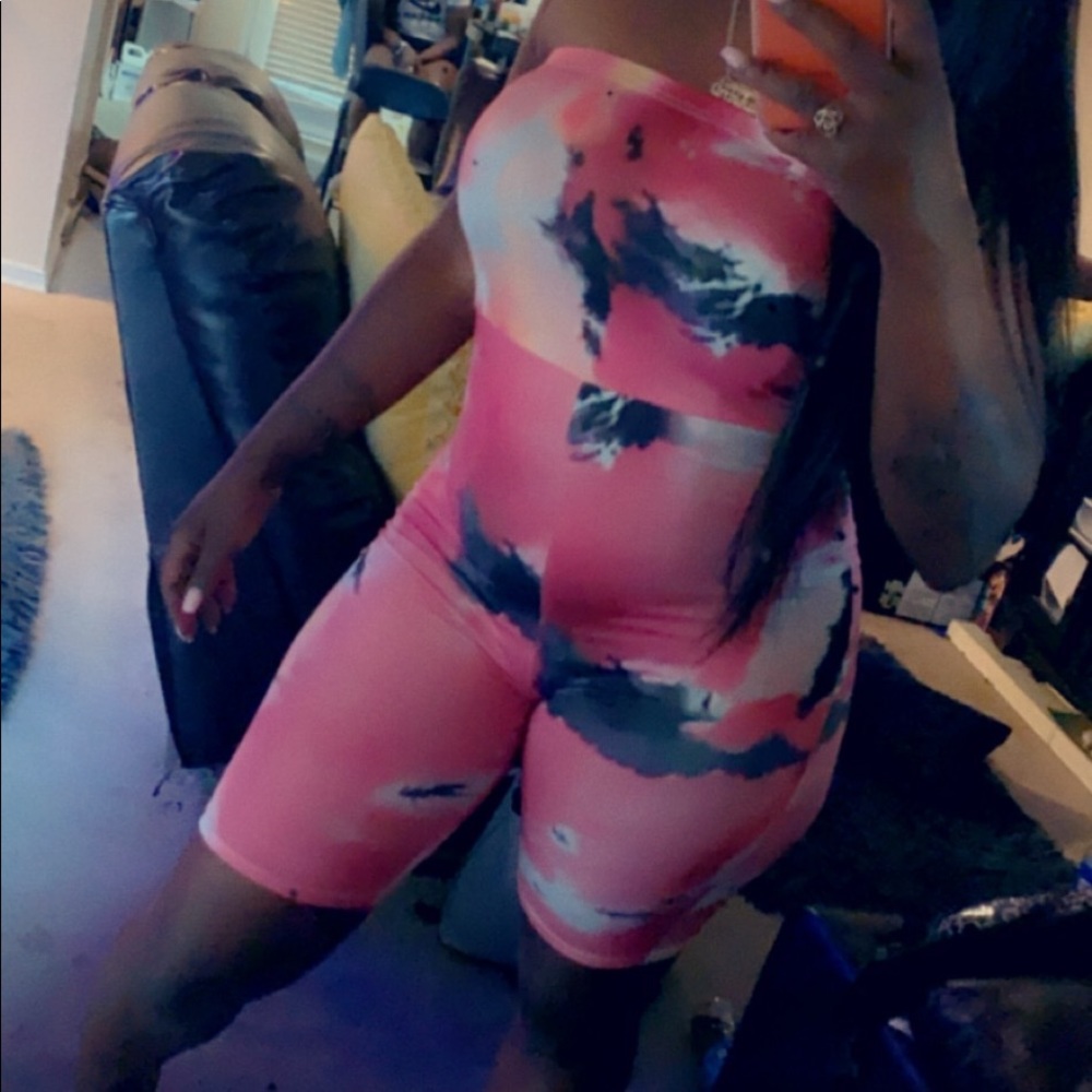 Tube top jumpsuit